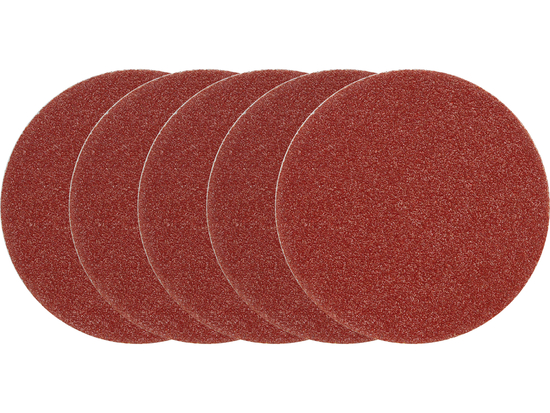 DISCOS ABRASIVOS 125MM /VELCRO/, P60, 5 UNIDADES.