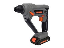 TRAPANO A MARTELLO SDS+ 20V (1.1J; CON BATTERIA DA 2AH E CARICABATTERIE) PER FORARE IL CALCESTRUZZO. SI ADATTA A TUTTI I DISPOSITIVI