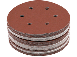 VELCRO ABRAZĪVAIS DISKS, 6 AUGUMI, P120 150 MM / 50 GAB.