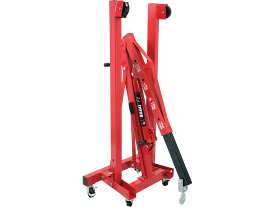 GUINDASTE DE OFICINA 2000KG, FAIXA DE ELEVAÇÃO 25-2300MM, COMPRIMENTO 1800MM, LARGURA 1040MM, ALTURA 1568MM.