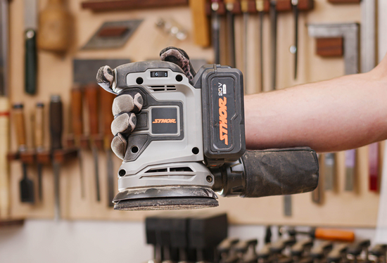 SZLIFIERKA OSCYLACYJNA 20V, 125 MM, 5000-10000 MIN⁻¹ - BEZ AKUMULATORA