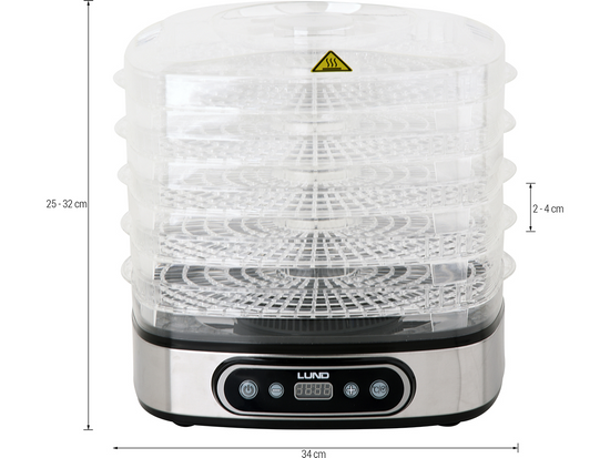 PĀRTIKAS ŽĀVĒTĀJS 5 SĒD, 420-500W AR TAIMERI