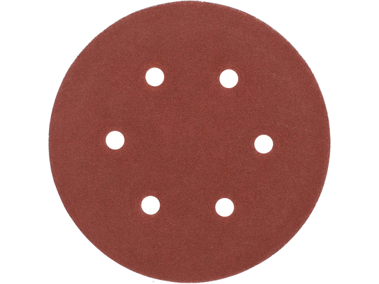 DISQUE ABRASIF VELCRO, 6 TROUS, P150 150 MM / 50 PCS.