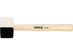 RUBBER MALLET WITH WOODEN HANDLE 580 G