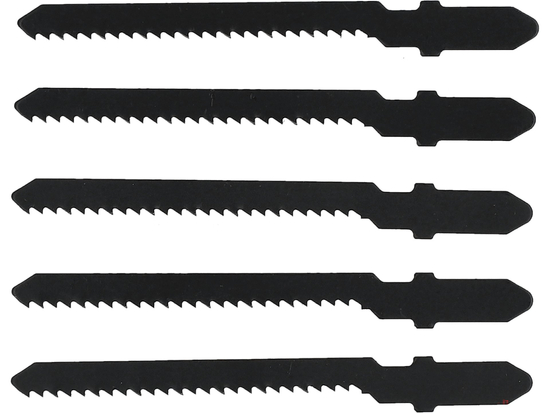 JIG SAW BLADE TYPE T, 13 TPI, FOR WOOD, 5 PCS