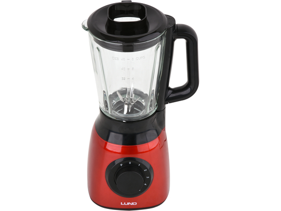 HRNKOVÝ MIXÉR 600W ČERVENÝ, SKLO