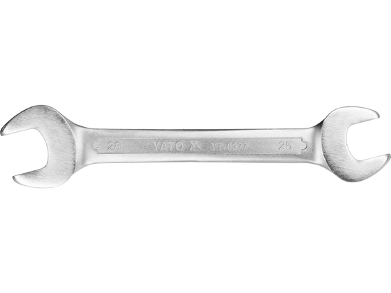 LLAVE ABIERTA CABEZA PULIDA 25X28 MM