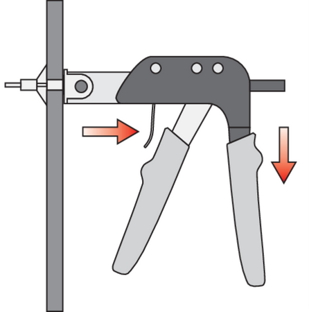 PLIERS FOR HOLLOW EXPANSION BOLTS