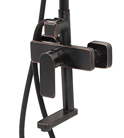 COLUMNA DE DUCHA RETRO NEGRA 3