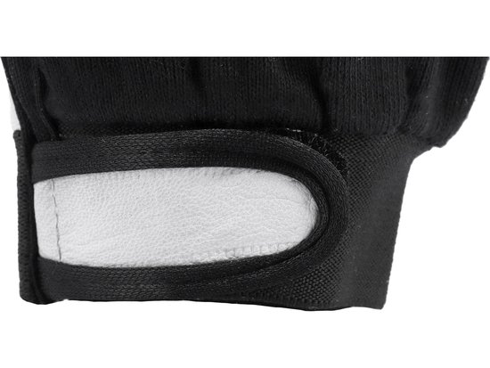 GANTS DE TRAVAIL COTON/CUIR TAILLE NOIR. 9