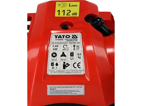 GASOLINE BRUSH CUTTER 52CC WITH ADDITIONAL ACCESSORIES