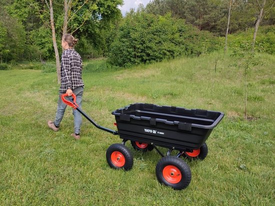 CARRELLO DA GIARDINO CON RIBALTATORE XXL 550KG