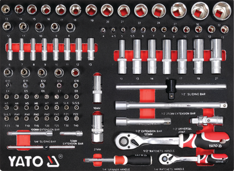 ARMOIRE DE SERVICE AVEC 157 OUTILS, 7 TIROIRS AVEC SERRURE D'OUVERTURE