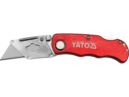 NŮŽ S TRAPÉZOVOU ČEPELÍ + NÁHRADNÍ ČEPEL 61X33 MM