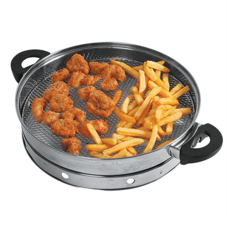 HALOGEN OVEN 17L BLACK WITH 9 ACCESSORIES