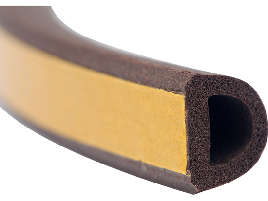 SEAL FOR WINDOWS AND DOORS EPDM TYPE D BROWN 6M
