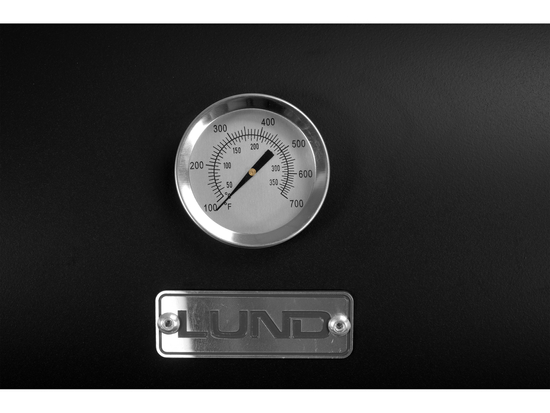 CHARCOAL GRILL WITH SMOKER XXL GRATE 64*37CM