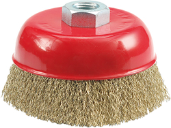 CUP BRUSH - CRIMPED WIRE