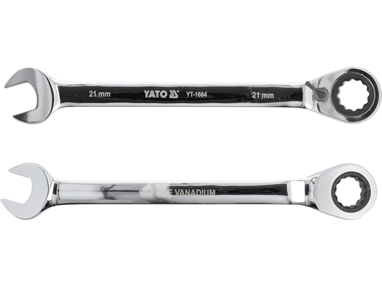 CLE MIXTE A CLIQUET 21 MM