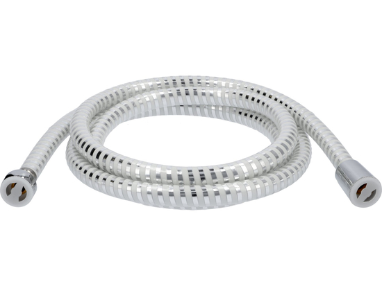 FROSCO DUCHA 2.0M PVC LISO CROMO-BLANCO ANTITORSIÓN