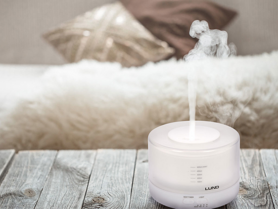 AROMA DIFFUSER 500ML, WHITE, W/ REMOTE