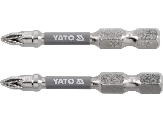 SCREWDRIVER BITS 1/4 50MM PZ1 2PCS NI