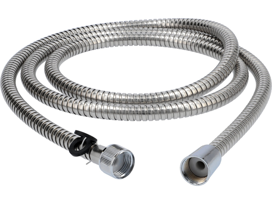 SHOWER HOSE 2.0M DOUBLE LOCK POLISHED