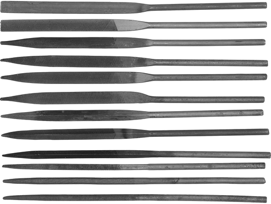 ARQUIVAS PARA AGULHAS DE METAL, 12 UNIDADES.