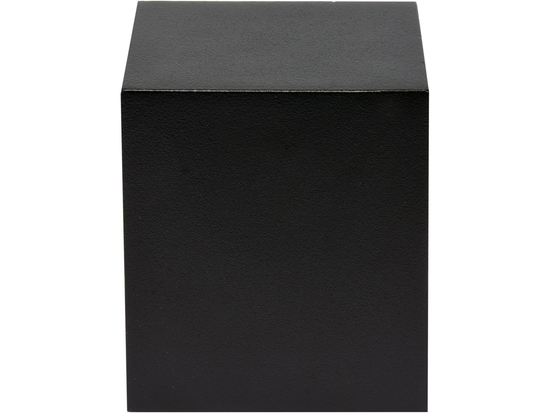 CANDEEIRO DE PAREDE EXTERIOR ALUMÍNIO PRETO 1XGU10 QUADRADO