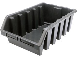 RECIPIENTE DE ARMAZENAMENTO PRETO XL 333 X 500 X 187