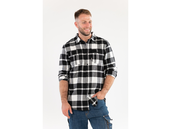 FEHÉR FLANELL ING, MÉRET. S