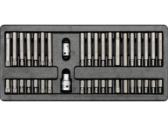  PVC TRAY WITH 40PCS SCREWDRIVER BITS SET