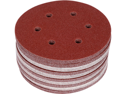 DISCO ABRASIVO VELCRO, 6 AGUJEROS, P60 150 MM / 50 UDS.