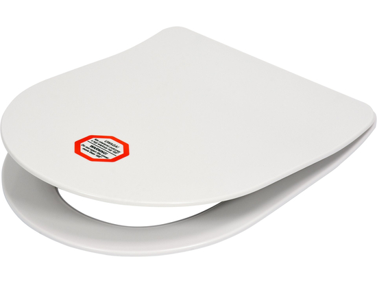 SEDILE WC UNIVERSALE SUPER SLIM IN DUROPLAST, CHIUSURA LENTA CON RIMOZIONE UN PULSANTE