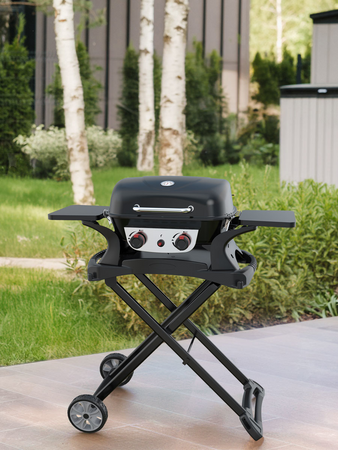 GRILL A GAS PORTATILE YAKE, 2 FUOCHI, 5KW YAKE