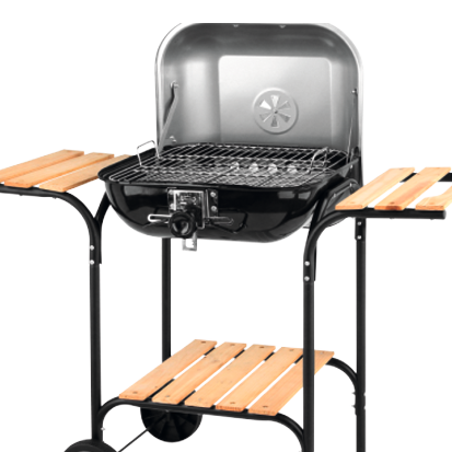 CHARCOAL GRILL WITH LID AND GRATE ADJUSTMENT 45*40CM