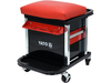 SHOP ROLLER SEAT STOOL WITH 2 DRAWERS