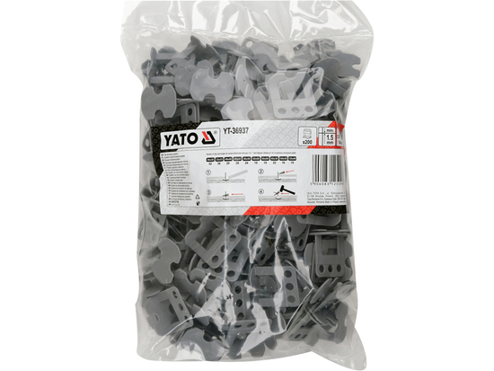 CLIPS DE NIVELLEMENT Y1,5MM 200PCS