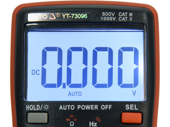 MISURATORE DIGITALE VERO RMS CON RANGE AUTOMATICA LCD 6000