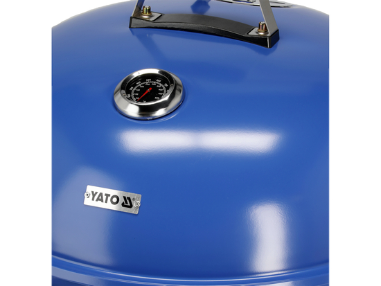 GRILL WĘGLOWY OKRĄGŁY 54CM NIEBIESKI