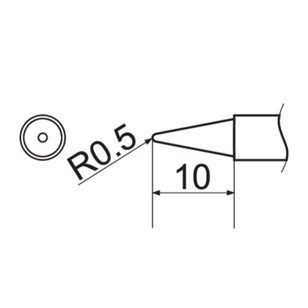 T12 SOLDERING IRON TIP TYPE: B2