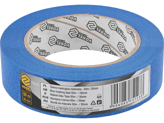 RUBAN DE MASQUAGE BLEU 50M/30MM