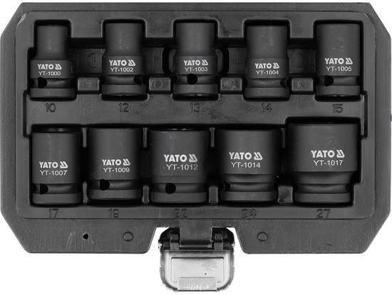 CONJUNTO DE SOQUETES DE IMPACTO DE 1/2"