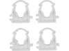 SUPPORTI DI MONTAGGIO CLIPS INSTALLATORE CHIUSI PER TUBI E CAVI 15-16MM 4 PZ.