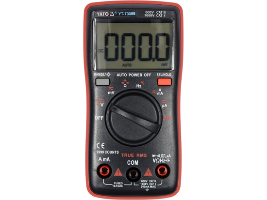 VALÓDI RMS DIGITÁLIS MÉRŐ 9999-ES AUTOMATA TARTOMÁNYÚ LCD-VEL