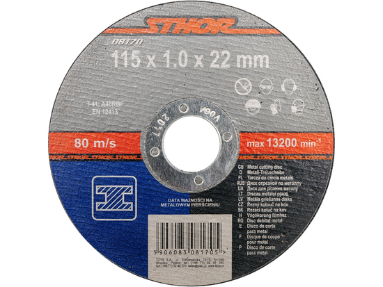 FÉM VÁGÓTÁRCSÁK 115 X 1 X 22 MM