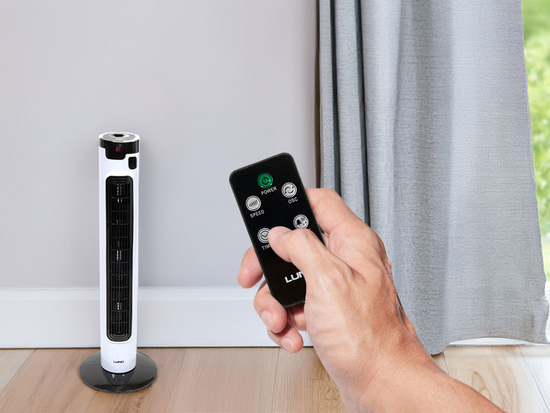 LED PODLAHNÍ VENTILÁTOR 50W, VÝŠKA 81CM