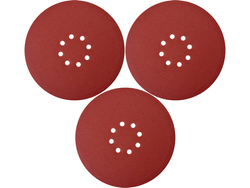PAPIER PONÇANT ROND AVEC VELCRO 225 MM P120 POUR YT-82340, YT-82350 / 3 PCS.