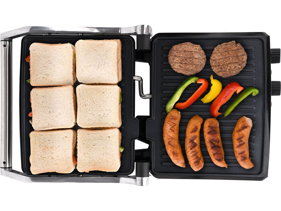 ELEKTROMOS GRILL 2000W, 29,5X24CM, IDŐZÍTŐ