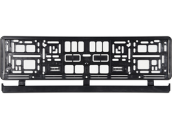 CORNICE PORTA TARGA IN PLASTICA, NERA